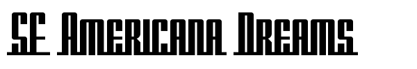 SF Americana Dreams font preview
